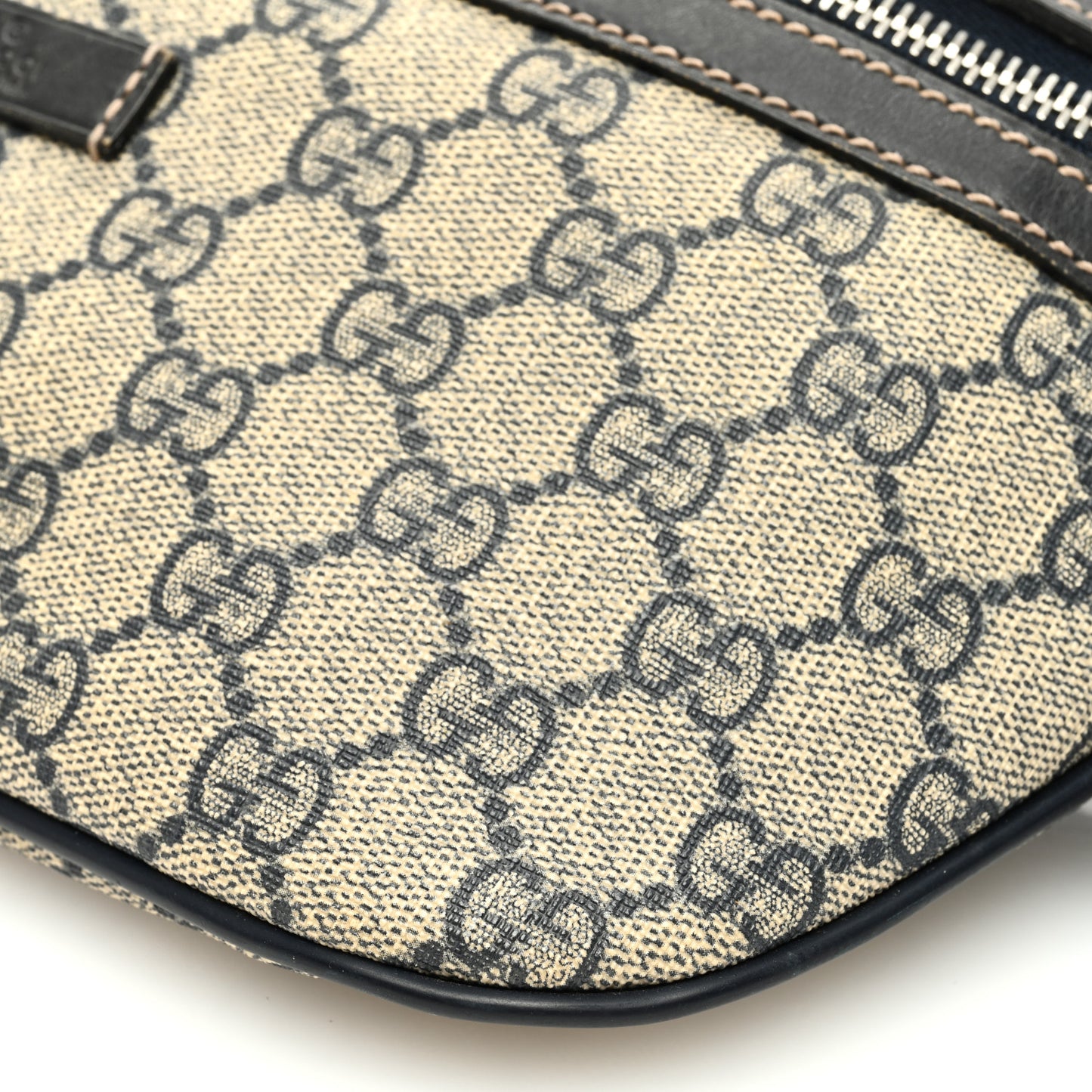 GG Plus Monogram Belt Bag Navy