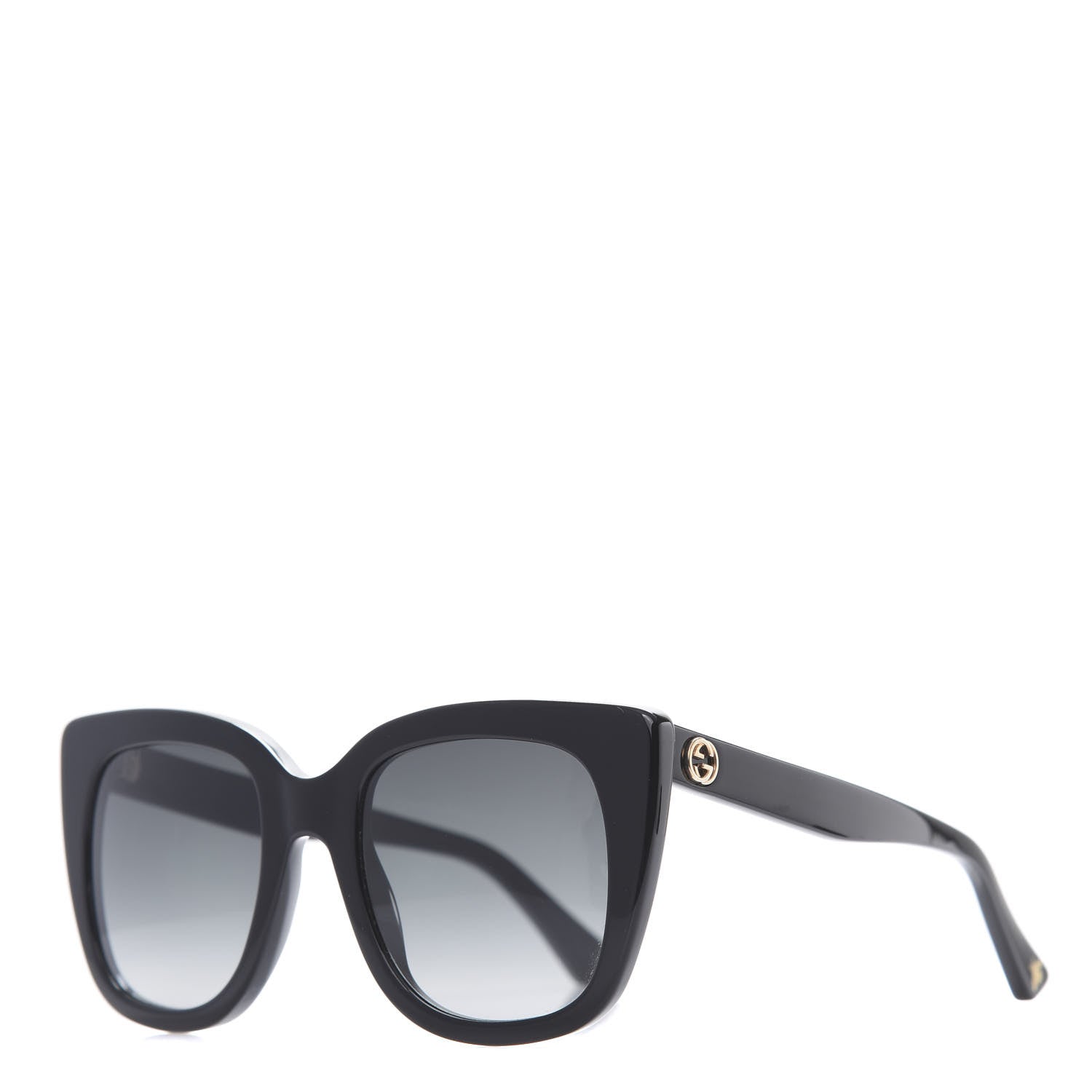 Gucci Acetate Cat Eye GG0163/S Sunglasses Black 1 of 8