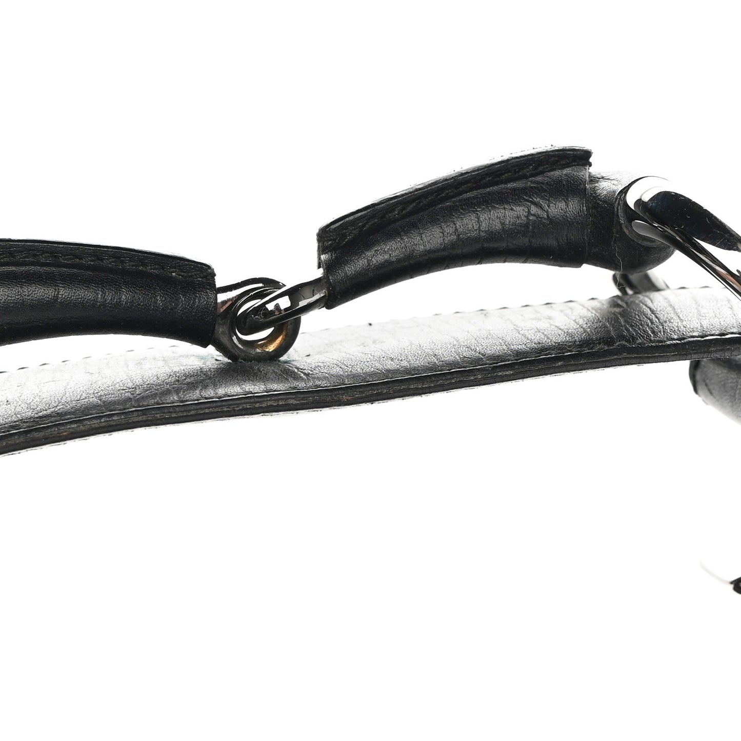 Monogram Medium Horsebit Chain Hobo Black