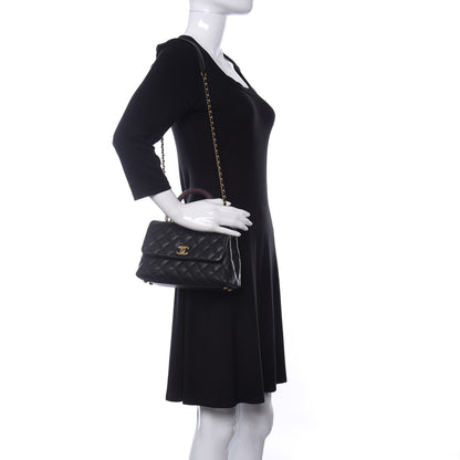 Chanel Caviar Lizard Quilted Mini Coco Handle Flap Black 2 of 11