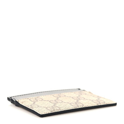 Gucci GG Supreme Monogram Calfskin Card Holder Beige Black 4 of 6
