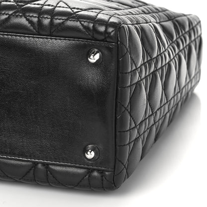 Christian Dior Lambskin Cannage Large Lady Dior Black 8 of 8
