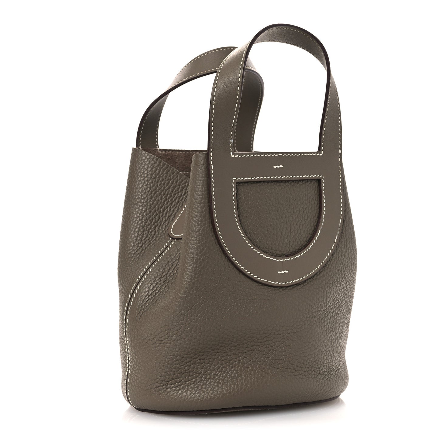 Taurillon Clemence Swift In-The-Loop 18 Bag Etoupe