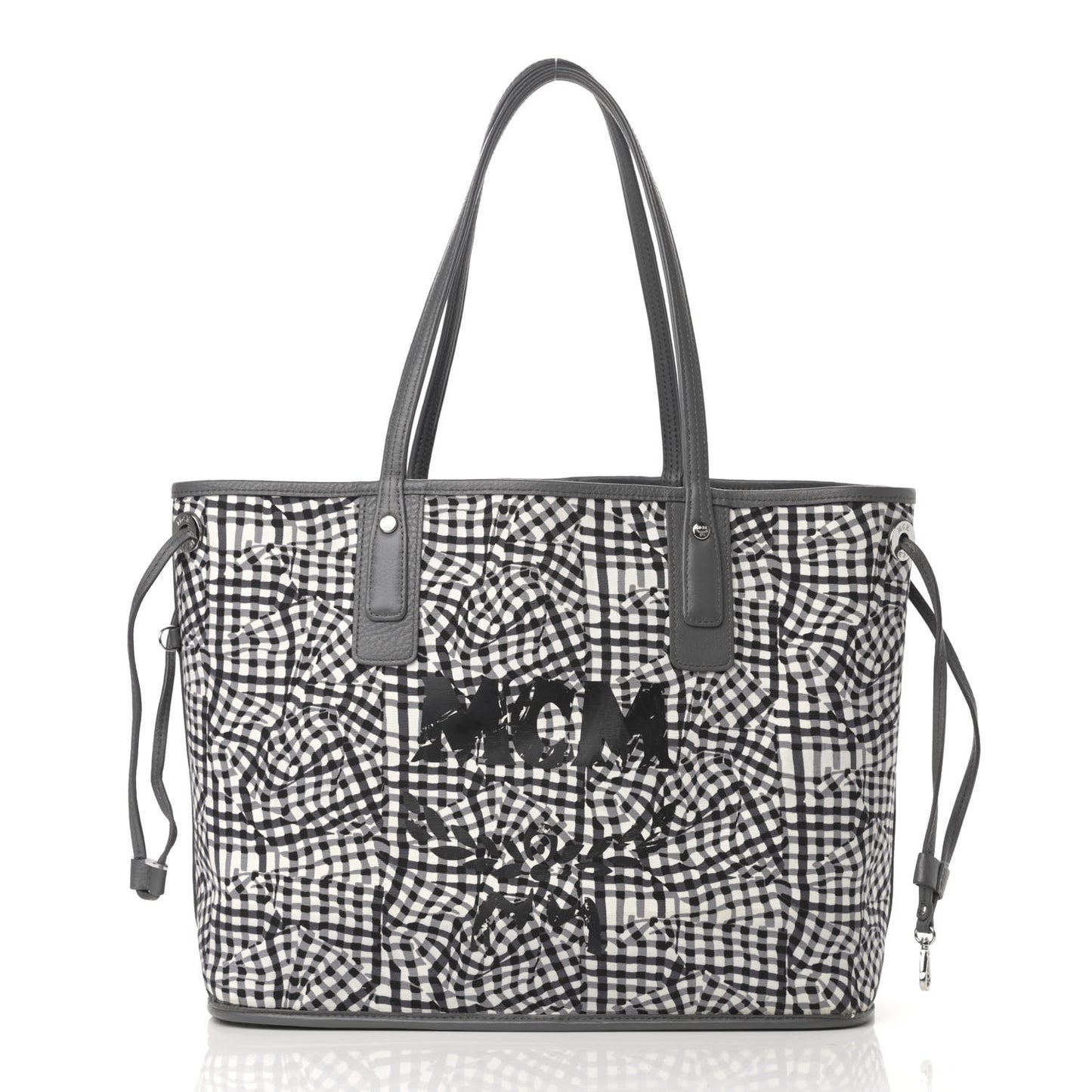 Visetos Medium Liz Reversible Shopper Tote Black