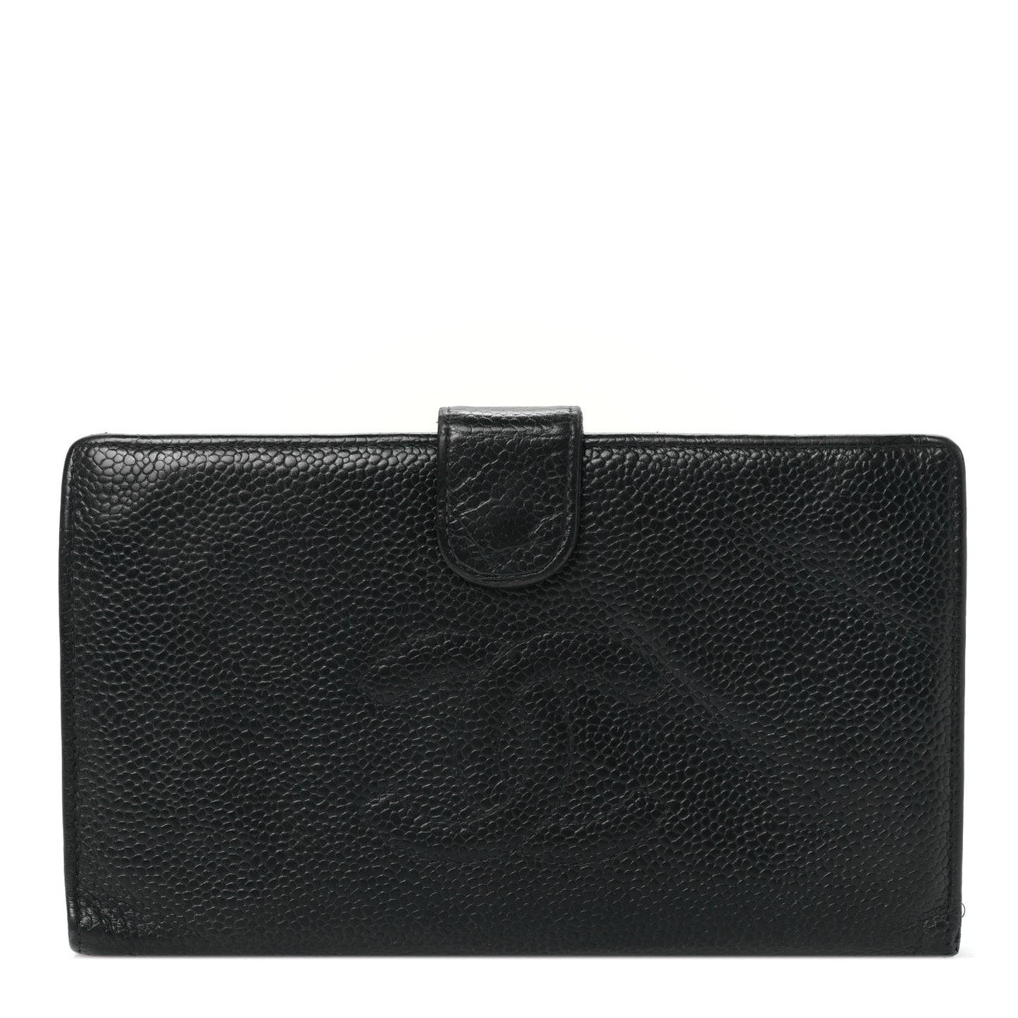 Caviar Timeless CC French Wallet Black