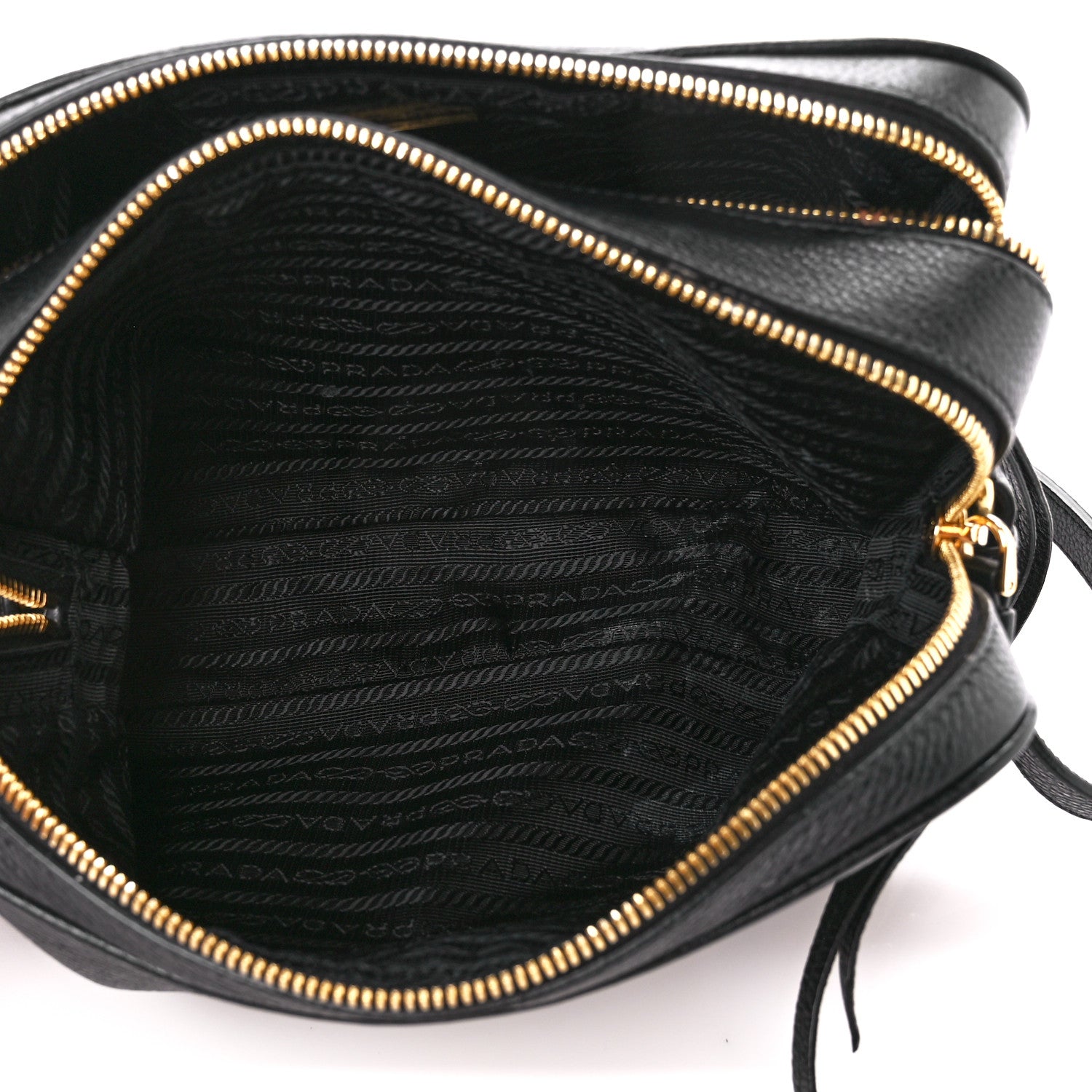 Prada Vitello Phenix Camera Bag Black 5 of 12