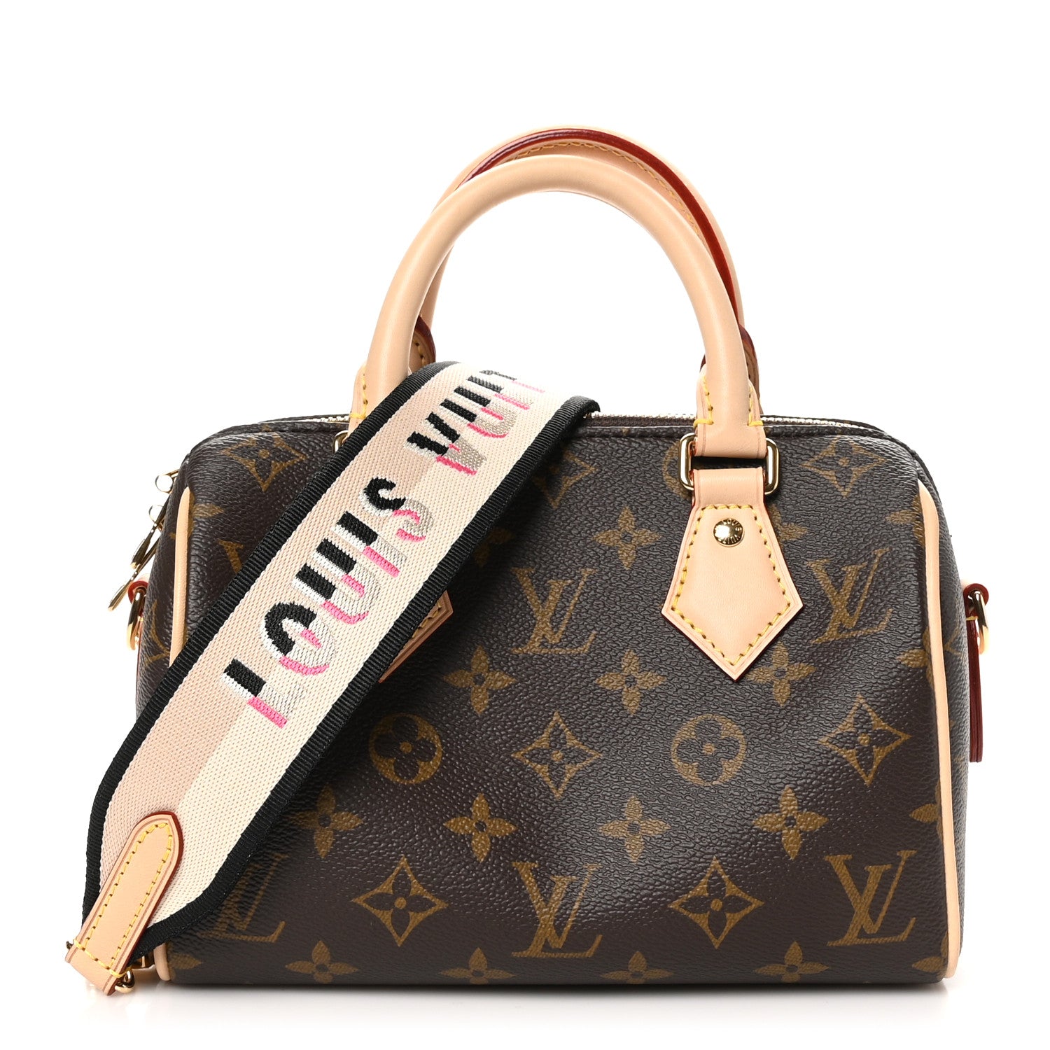 Louis Vuitton Monogram Speedy Bandouliere 20 Black 1 of 10