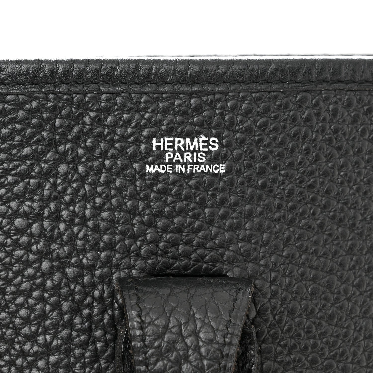 Hermes Taurillon Clemence Evelyne PM Black 6 of 13
