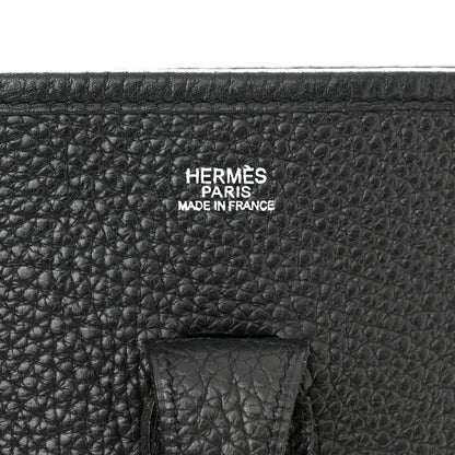Hermes Taurillon Clemence Evelyne PM Black 6 of 13