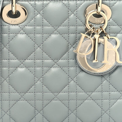 Christian Dior Lambskin Cannage Small My ABCDior Lady Dior Grey 6 of 9