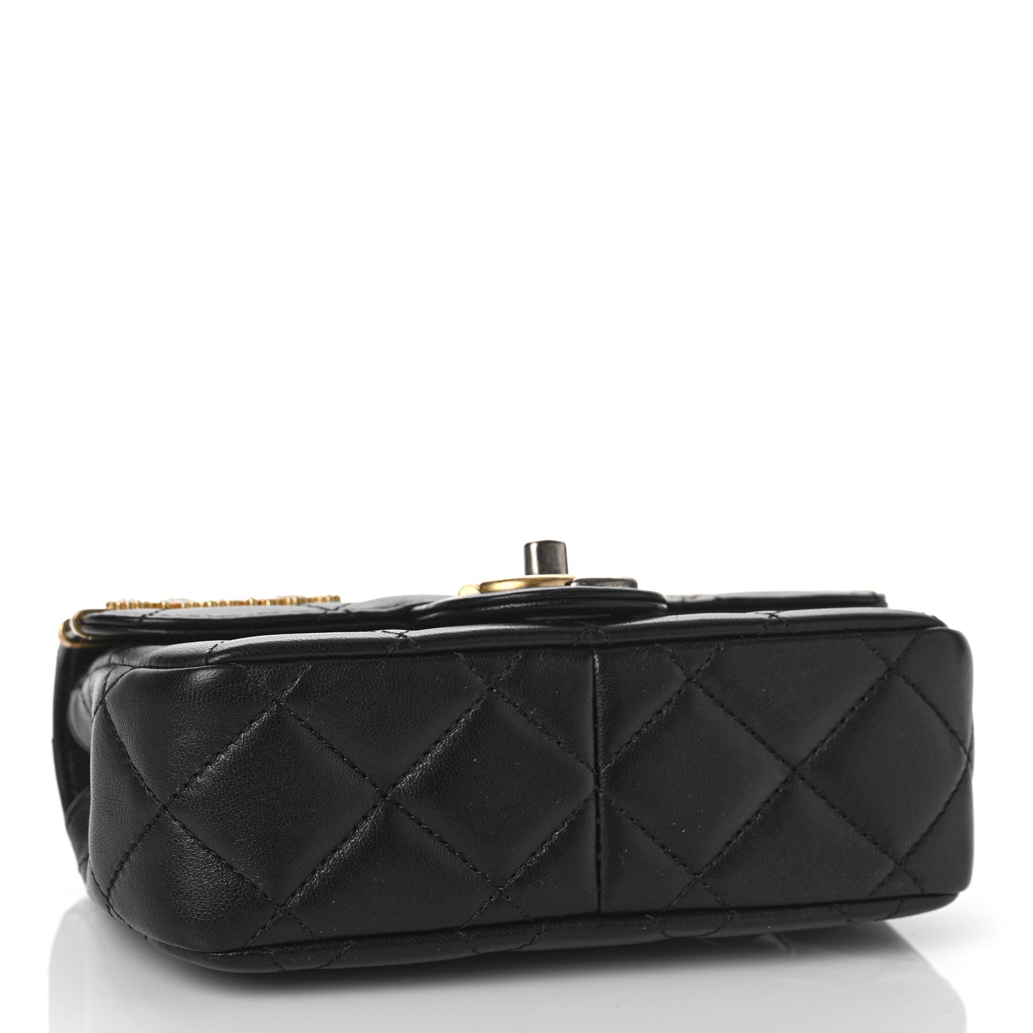 Chanel Lambskin Quilted Mini Coco Clips Single Flap Black 4 of 9