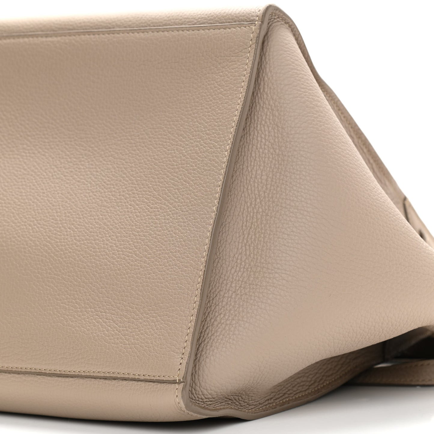 Supple Grained Calfskin Small Big Bag Light Taupe