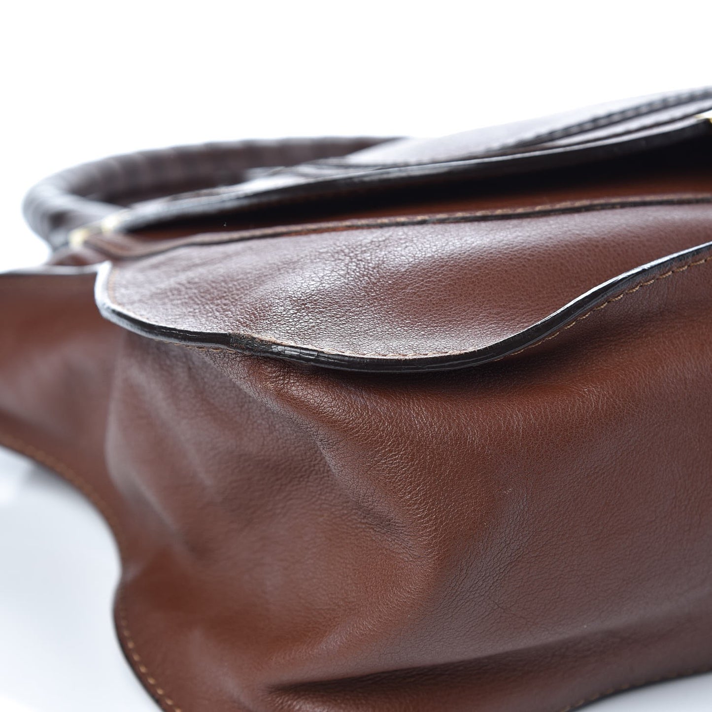 Calfskin Medium Marcie Satchel Ebony