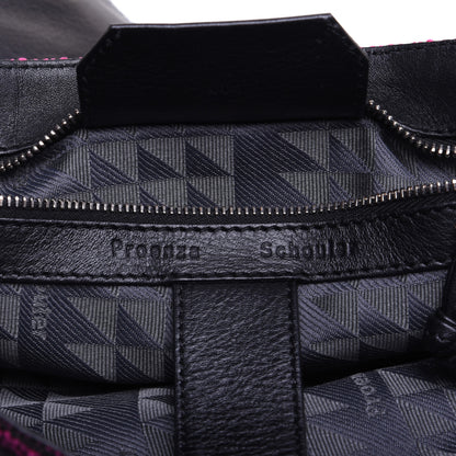 Proenza Schouler Tweed Lambskin Medium PS1 Satchel Berry Fuxia Pink 9 of 14