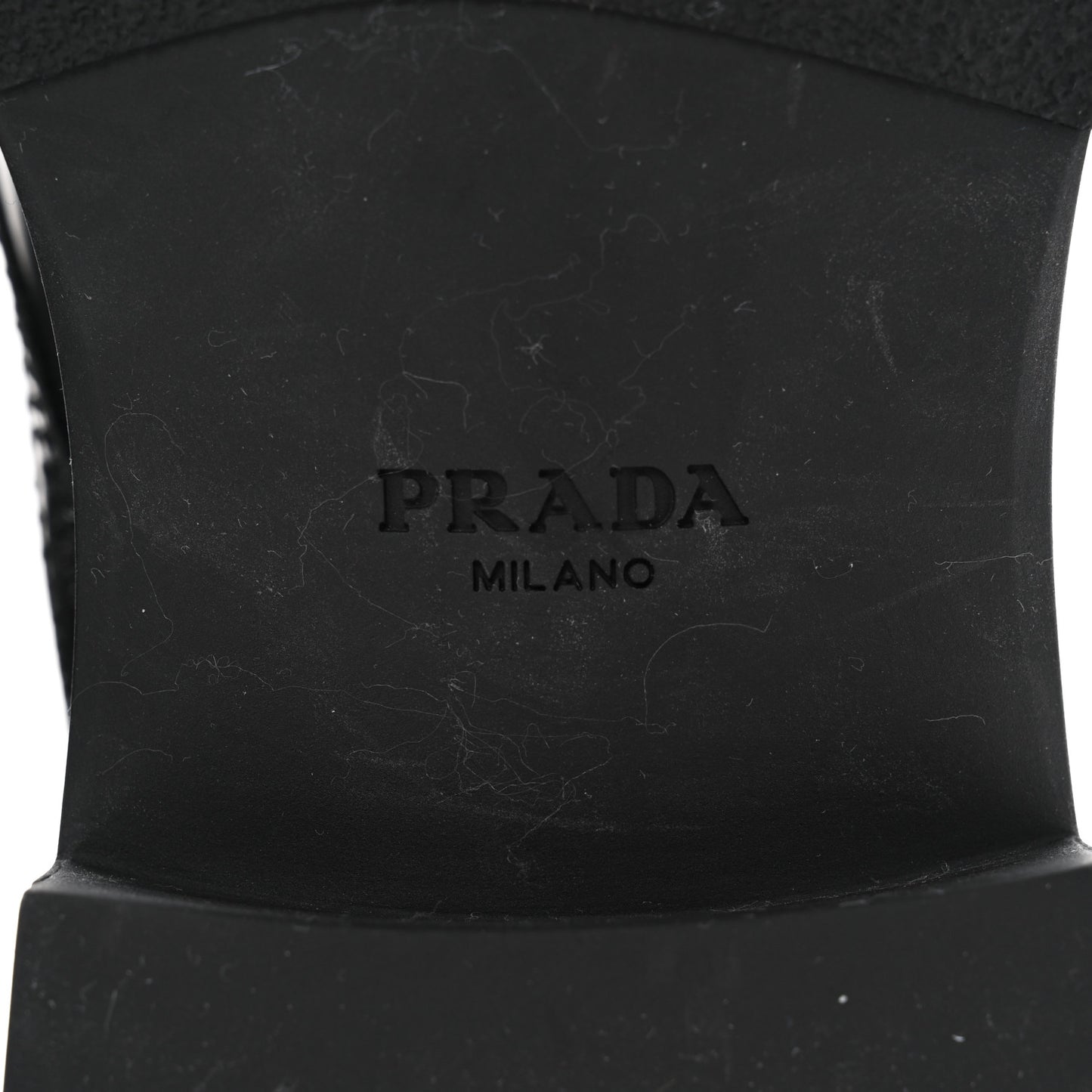 Spazzolato Re-Nylon Metal Triangle Logo Mens Combat Boots 9 Black