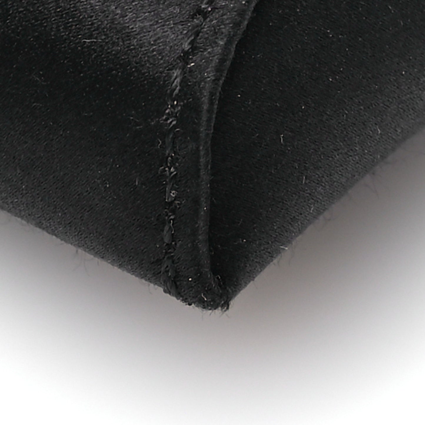 Satin La Medusa Envelope Clutch Black