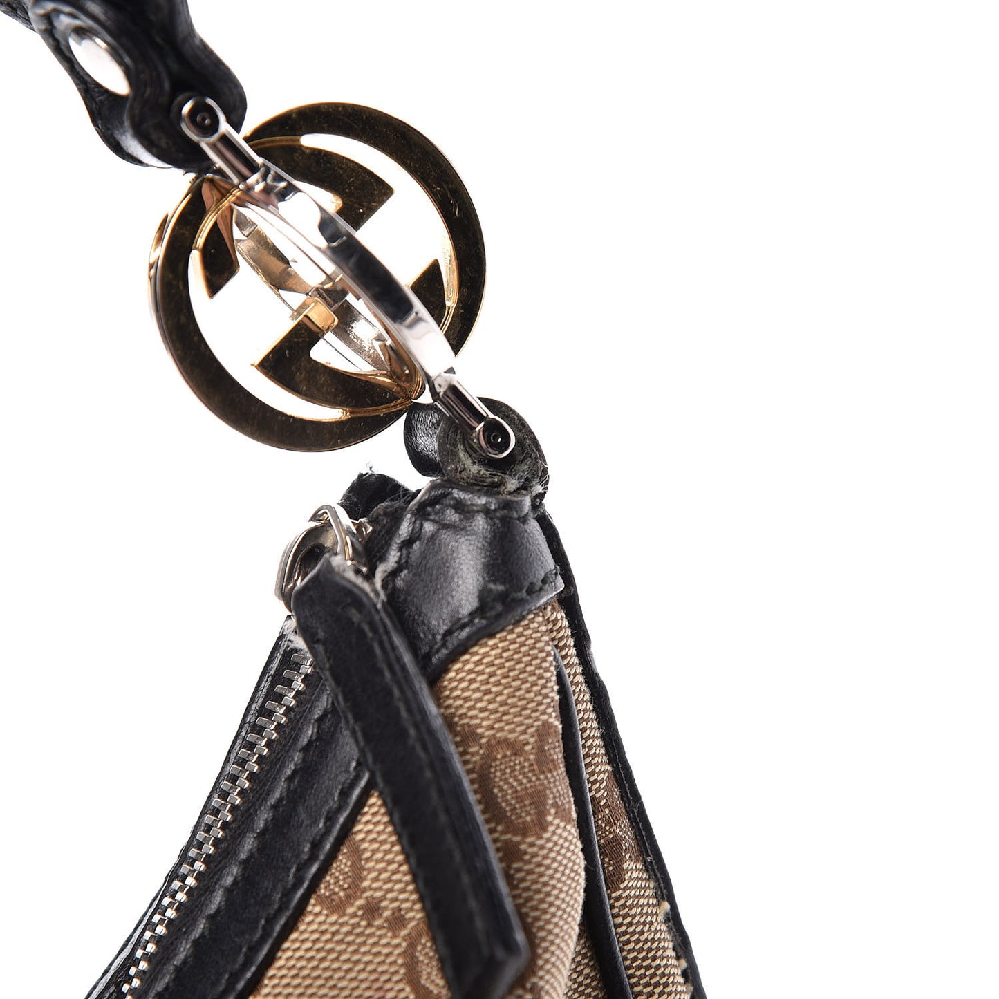 Monogram Medium GG Twins Hobo Black