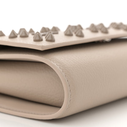 Christian Louboutin Calfskin Spikes Loubinthesky Paloma Clutch Saharienne 9 of 11