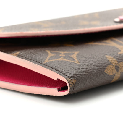 Louis Vuitton Monogram Bloom Flower Emilie Wallet Fuchsia 9 of 12