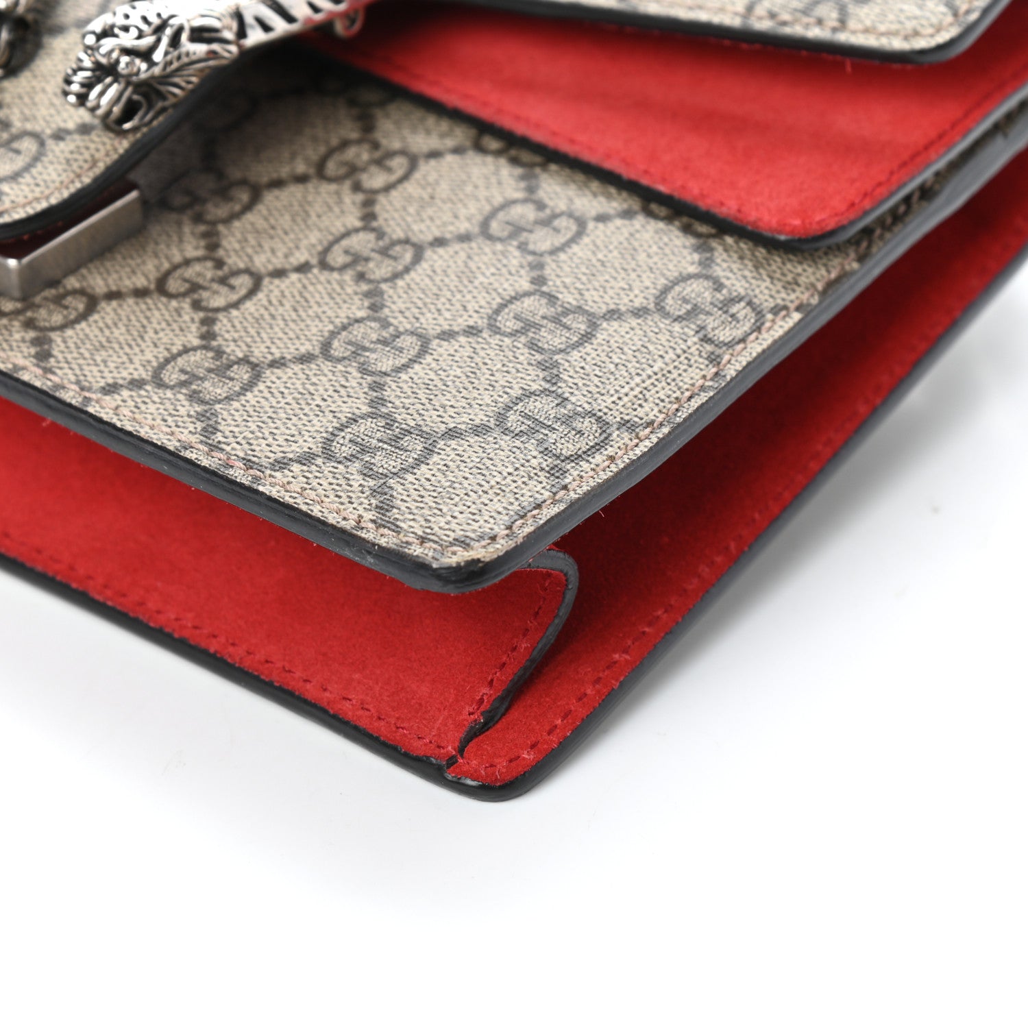 Gucci GG Supreme Monogram Mini Dionysus Shoulder Bag Hibiscus Red 9 of 9