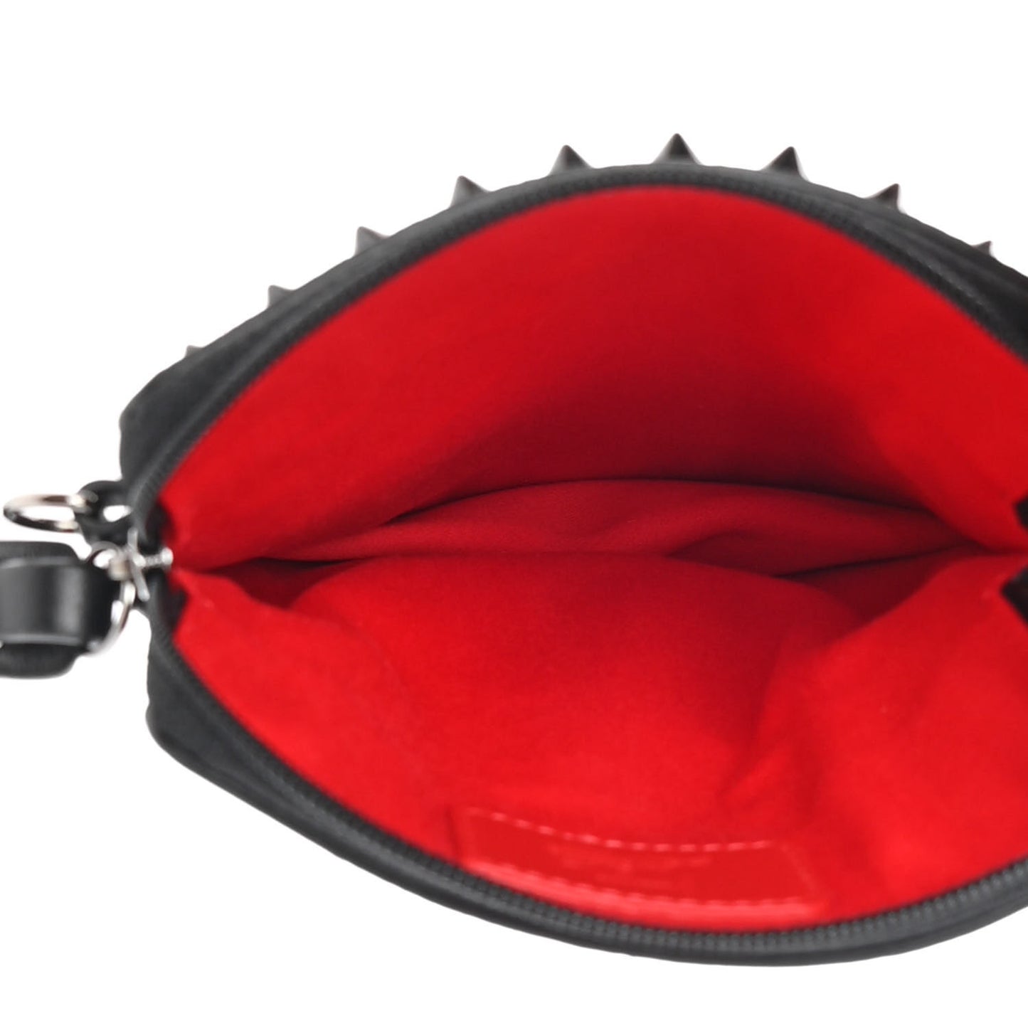 Empire Calfskin Spikes Loubilab Clutch Black