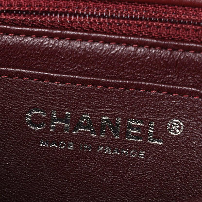 Chanel Lambskin Quilted Mini Rectangular Flap Burgundy 6 of 11