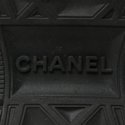 Chanel Velvet Calfskin Mixed Fibers CC Sneakers 36.5 Black 8 of 14