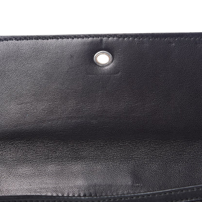 Alexander McQueen Calfskin Quilted Studded Skull Continental Wallet Black 10 of 11