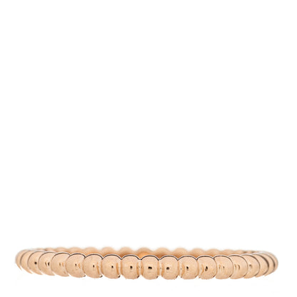 Van Cleef & Arpels 18K Rose Gold Small Perlee Ring 59 8.75 1 of 4