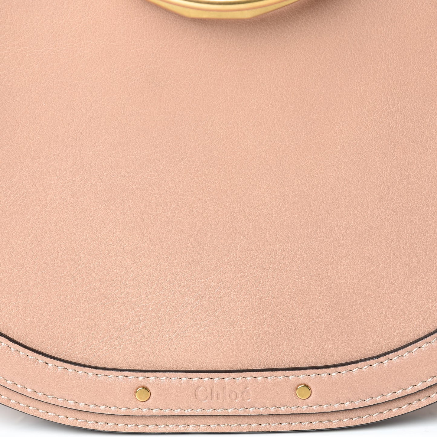 Calfskin Suede Medium Nile Bracelet Bag Biscotti Beige
