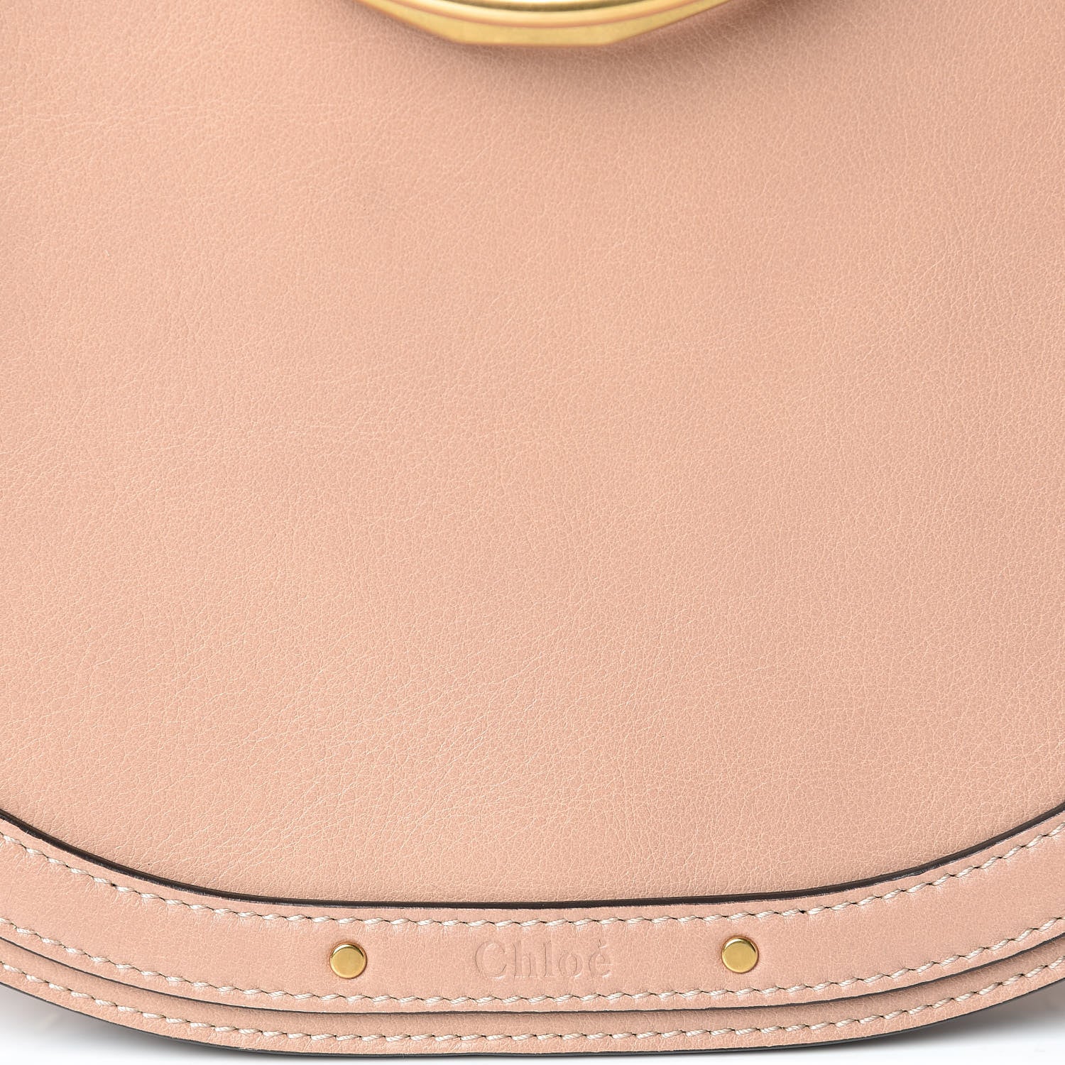 Chloe Calfskin Suede Medium Nile Bracelet Bag Biscotti Beige 8 of 12