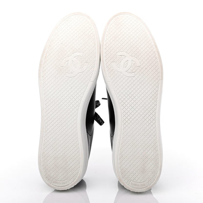 Chanel Calfskin CC Womens Sneakers 39.5 Black 4 of 4