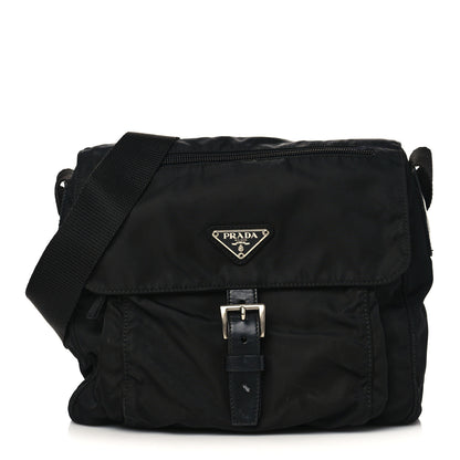 Prada Nylon Vela Messenger Black 1 of 8
