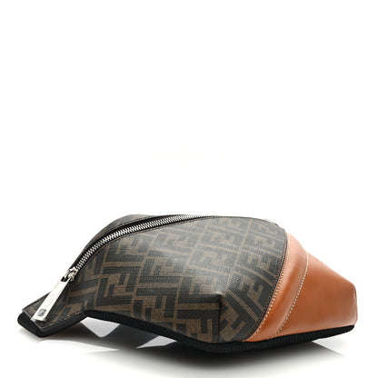Fendi Glazed Fabric Vitello King FF 1974 Diagonal Belt Bag Tobacco Moro Cuoio 4 of 8