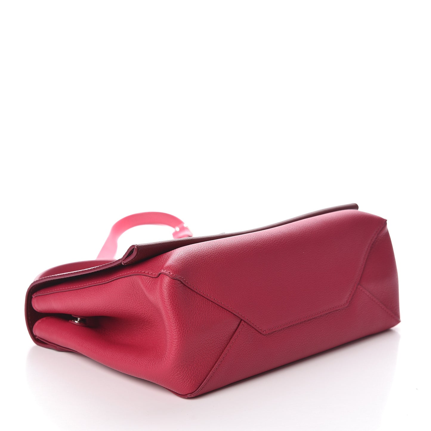 Calfskin Lockme II Top Handle Grenat Dahlia