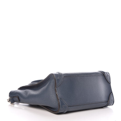 Celine Drummed Calfskin Nano Luggage Orage 4 of 9