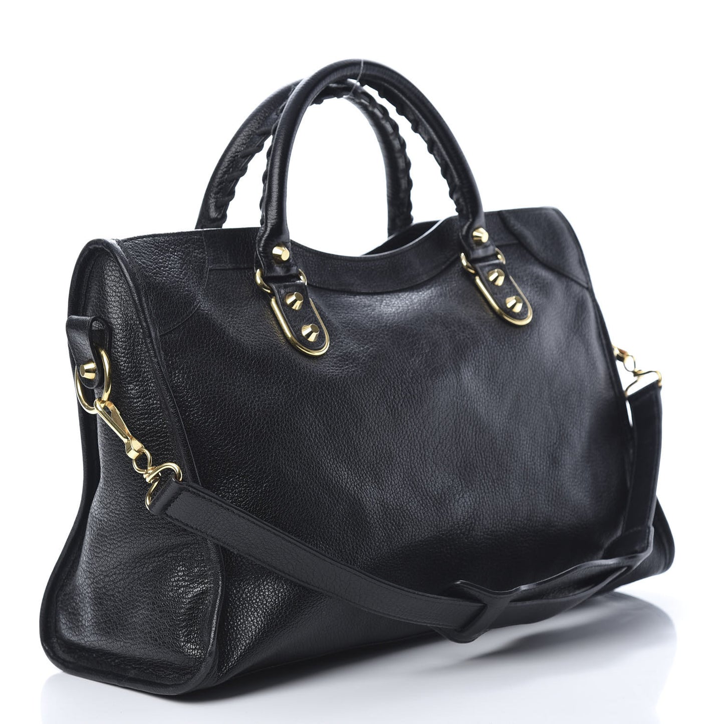 Chevre Gold Metallic Edge Hardware City Black