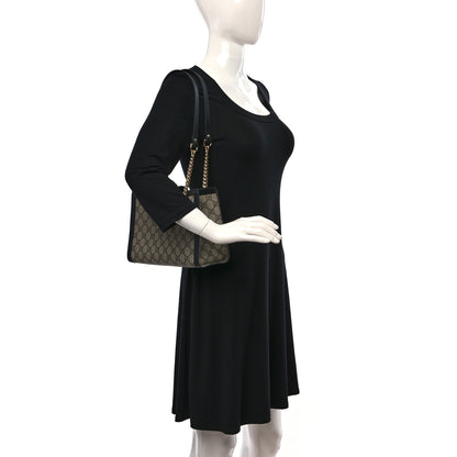 Gucci GG Supreme Monogram Small Padlock Tote Black 2 of 9