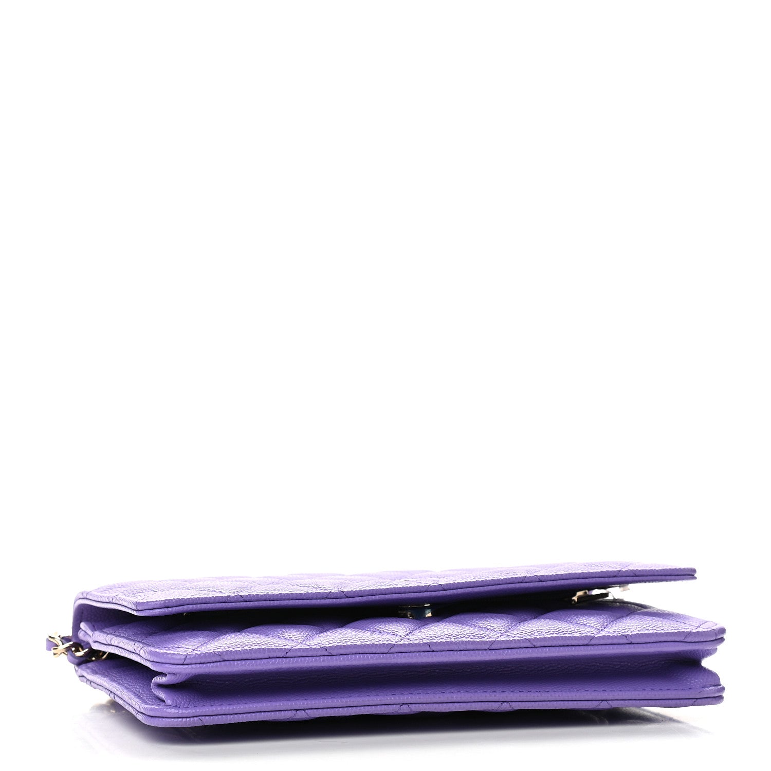 Chanel Caviar Quilted Wallet On Chain WOC Purple 4 of 10