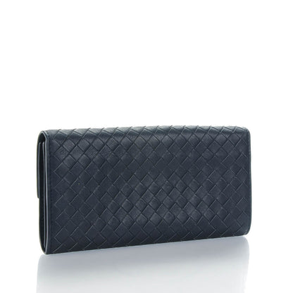Bottega Veneta Nappa Intrecciato Continental Flap Wallet Prusse 3 of 8