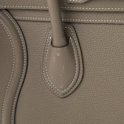 Celine Drummed Calfskin Micro Luggage Souris 12 of 14