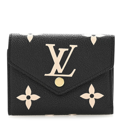 Louis Vuitton Empreinte Monogram Giant Victorine Wallet Black Beige 1 of 7