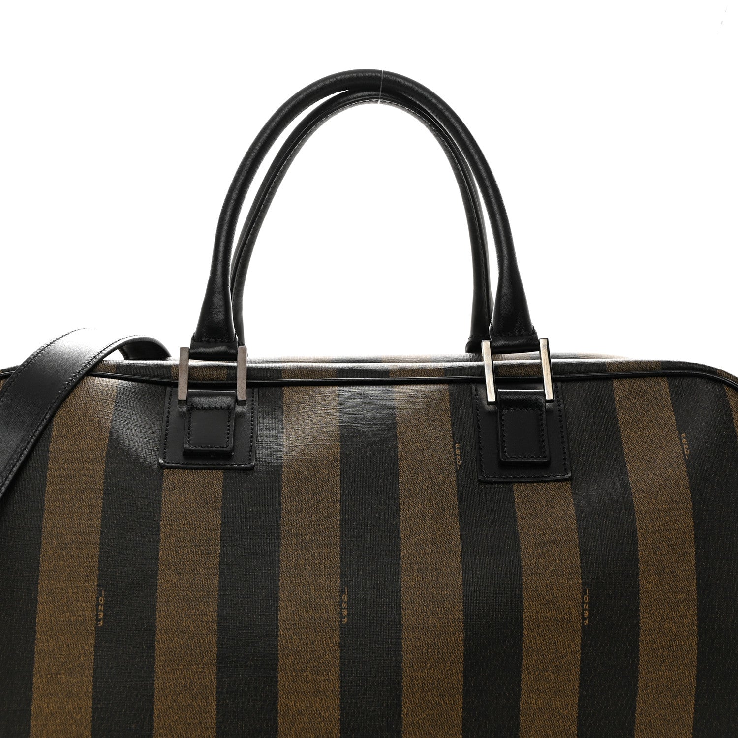 Fendi Pequin Spalmati Vitello Large Travel Bag Tobacco 7 of 9
