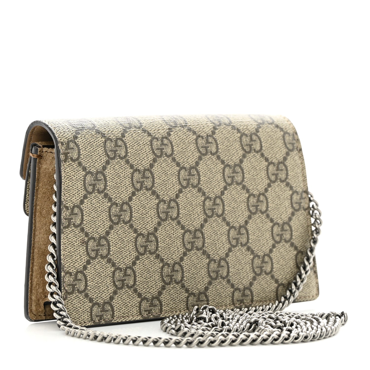 Gucci GG Supreme Monogram Super Mini Dionysus Shoulder Bag Taupe 3 of 12