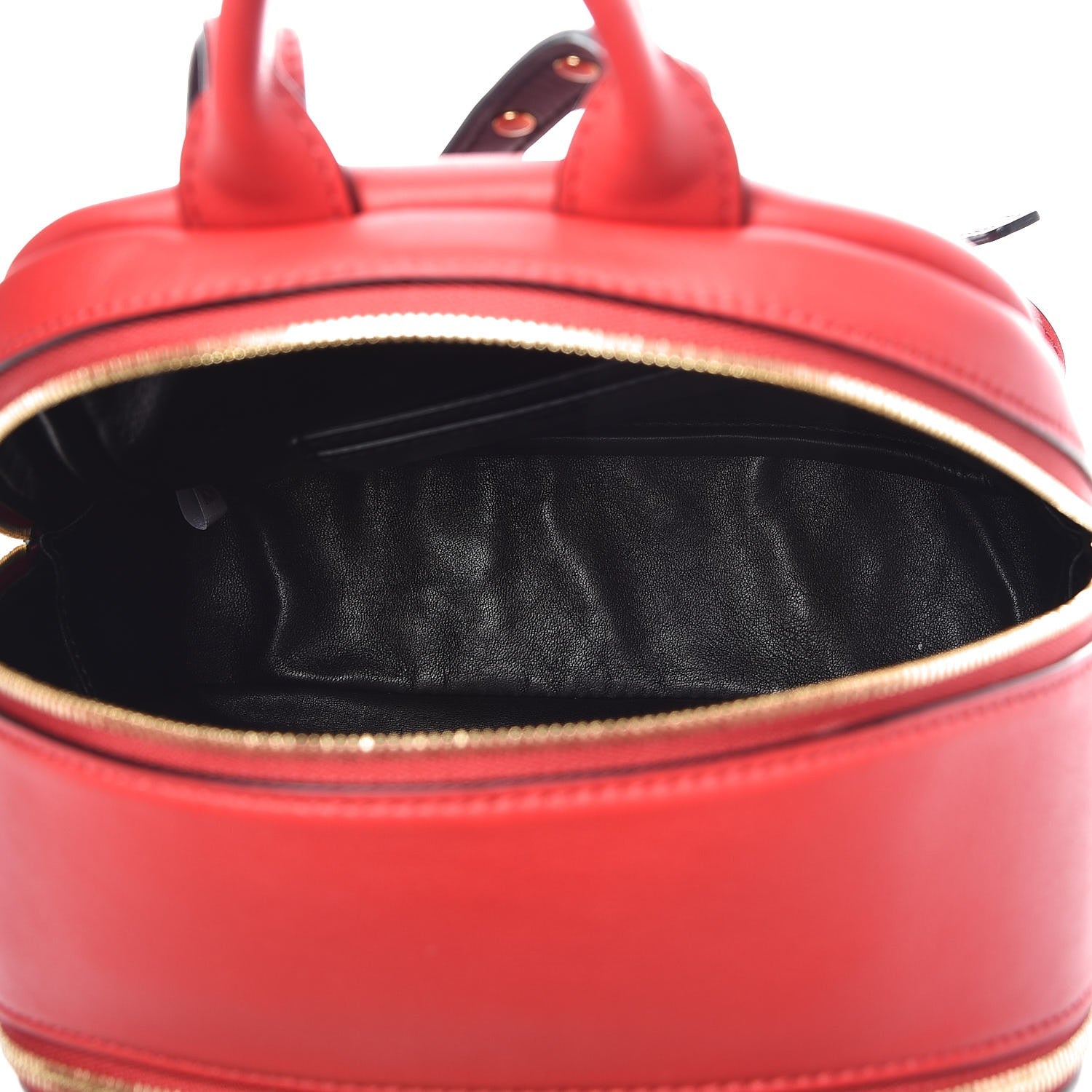 MCM Calfskin Mini Duchess Polke Studs Backpack Red 5 of 11