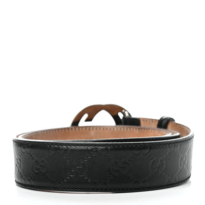 Gucci Guccissima Interlocking G Belt 95 38 Black 2 of 6