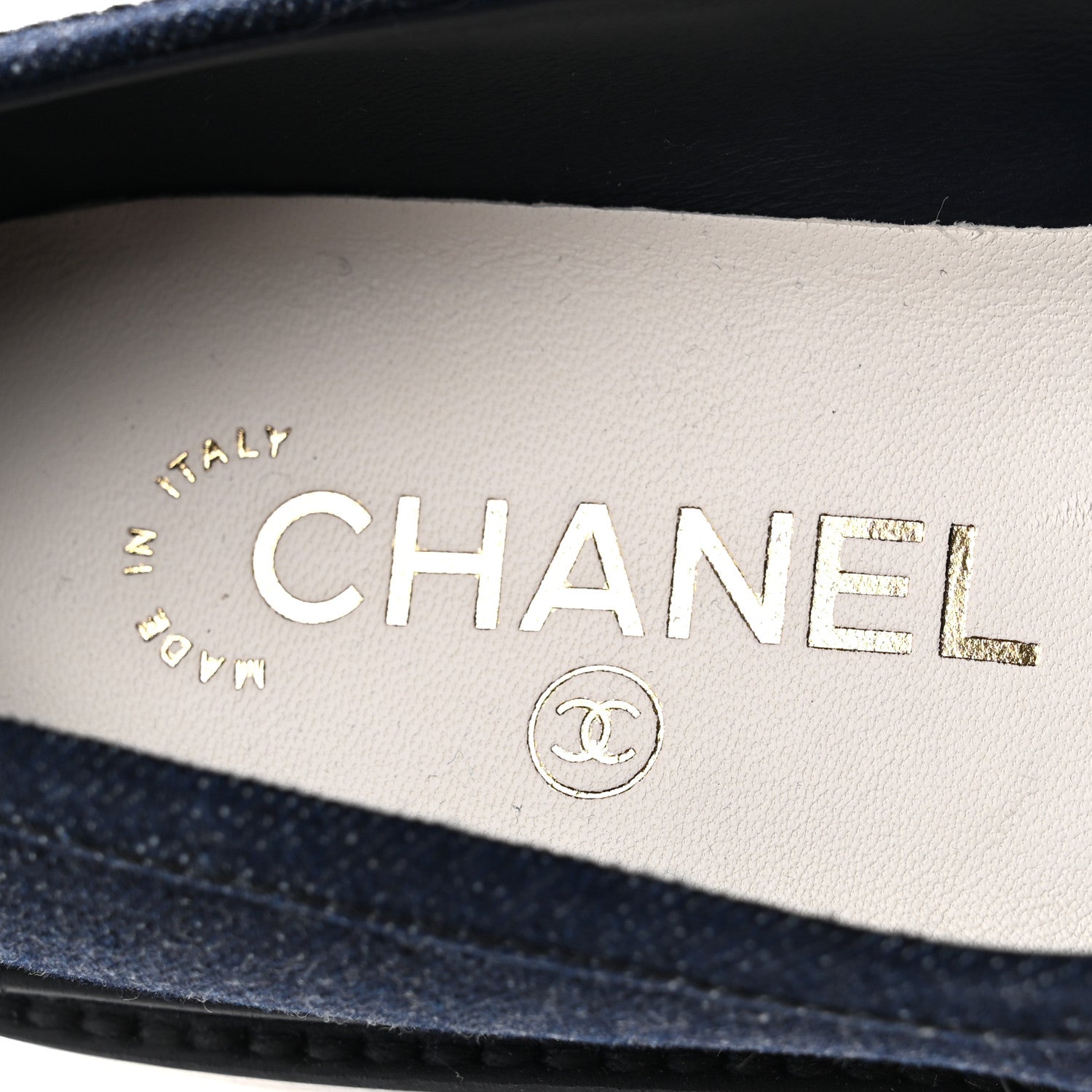 Chanel Denim CC Turnlock Loafers 36 Dark Blue 8 of 10