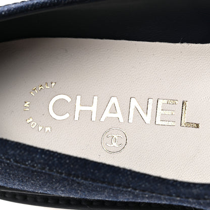 Chanel Denim CC Turnlock Loafers 36 Dark Blue 8 of 10