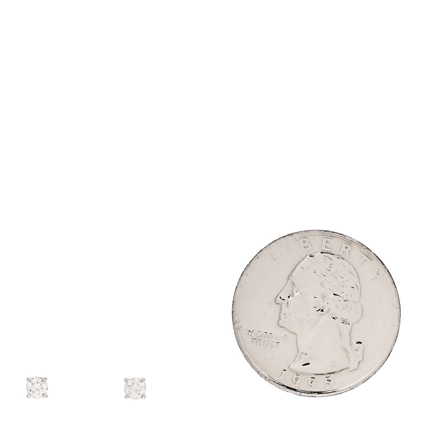 Platinum Diamond .22ctw Solitaire Earrings