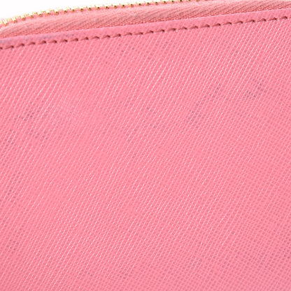 Prada Saffiano Metal Zip Coin Purse Geranio 9 of 10